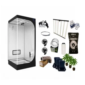 Ready2Grow High Performance Grow-Set LED - 80x80x180cm - mit 3er Jungpflanzen Set